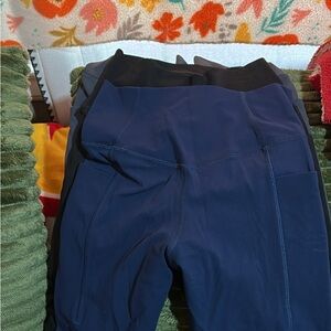 Kids Navy and Black Leggings